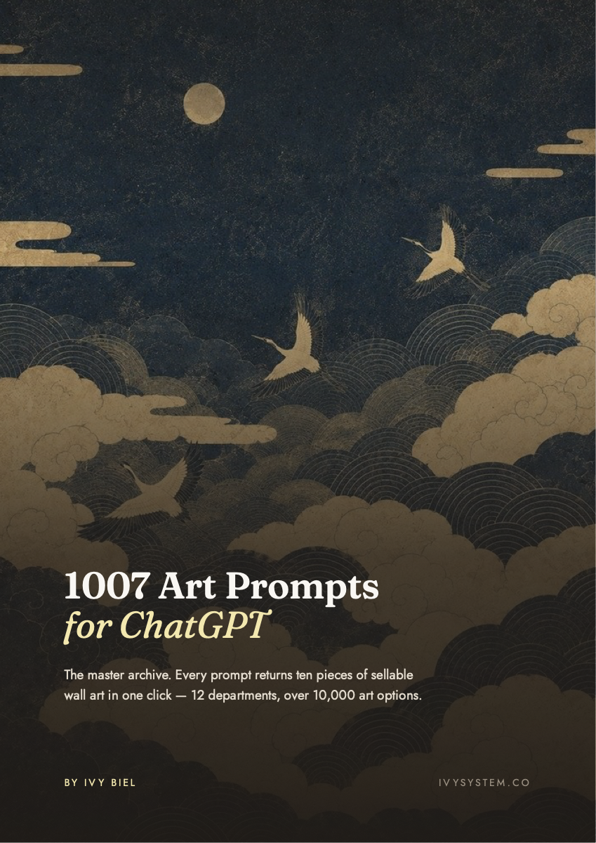 1007 Art Prompts for ChatGPT Cover